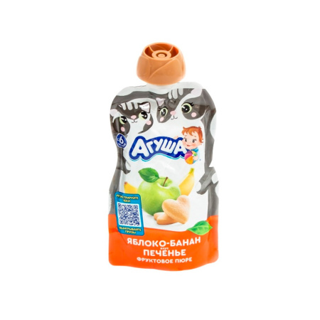 АГУША Я САМ ПЮРЕ ФРУК ЯБЛ.-БАН.-ПЕЧ. 90 Г