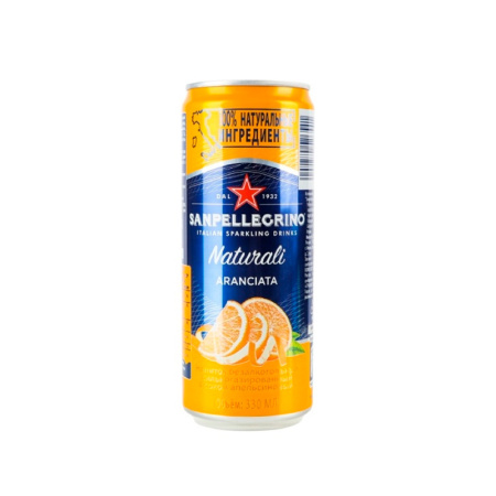SAN PELLEGRINO НАПИТОК АРАНЧАТА АПЕЛЬСИН 0.33Л